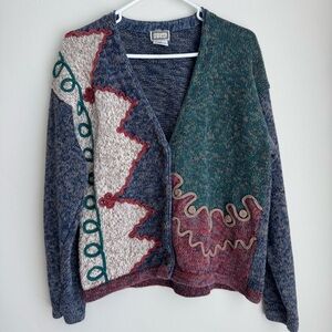 62 East Vintage Women's Multicolor Cardigan Size Medium